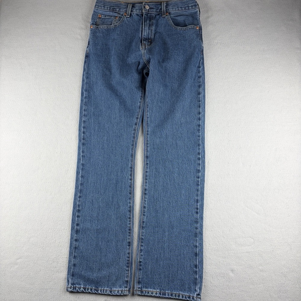 Levi's 517 Men's Jeans 33x34 Fits 32x34 Bootcut Blue Denim 100% Cotton
